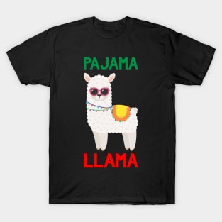 Pajama Llama - Funny Christmas Pajama Llama T-Shirt